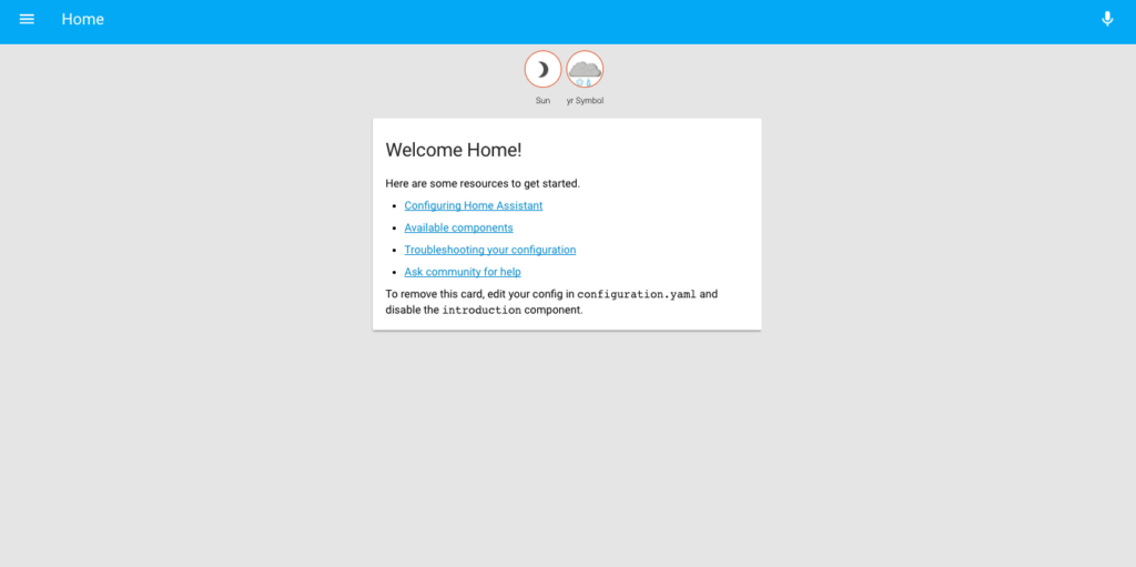Accueil Home assistant Accueil Home assistant