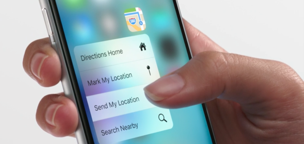 iPhone 3D touch