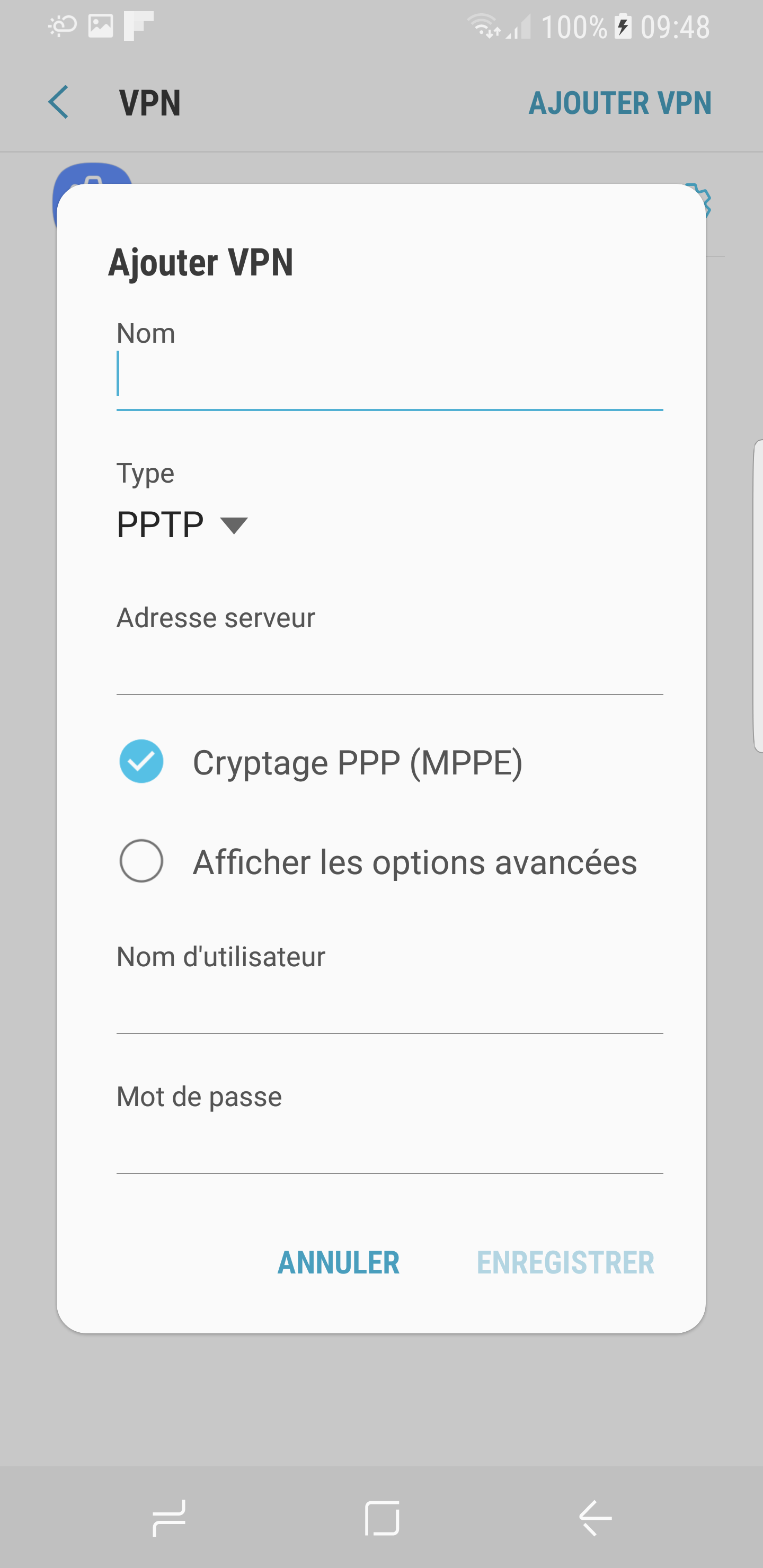 Android - Configuration VPN