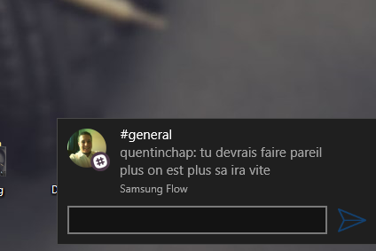 Message Samsung Flow