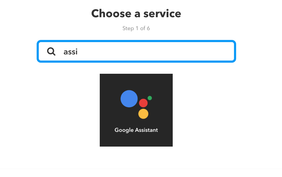 IFTTT: Service Google Assistant