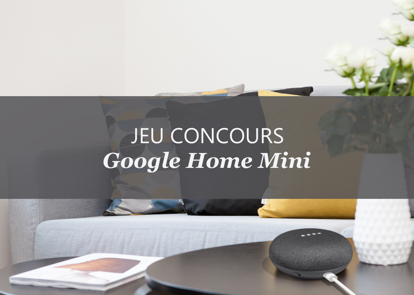Jeu concours Google Home Mini