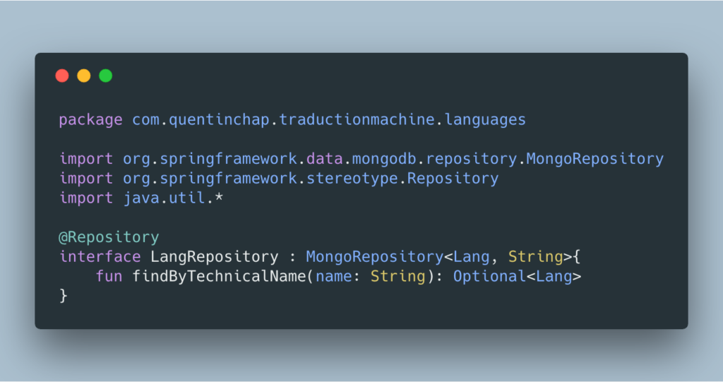 Langue repository Langue repository