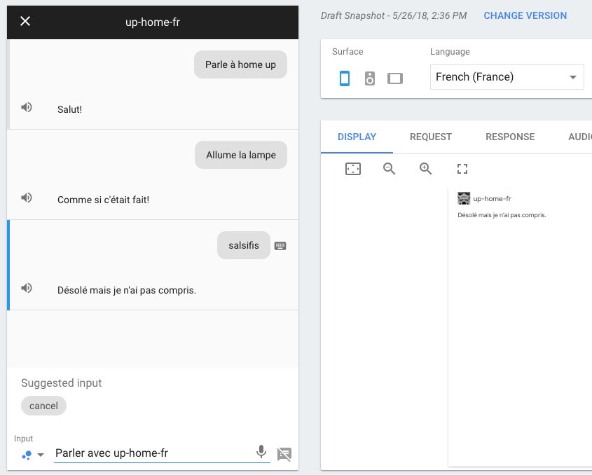 Simulateur Actions on Google Simulateur Actions on Google