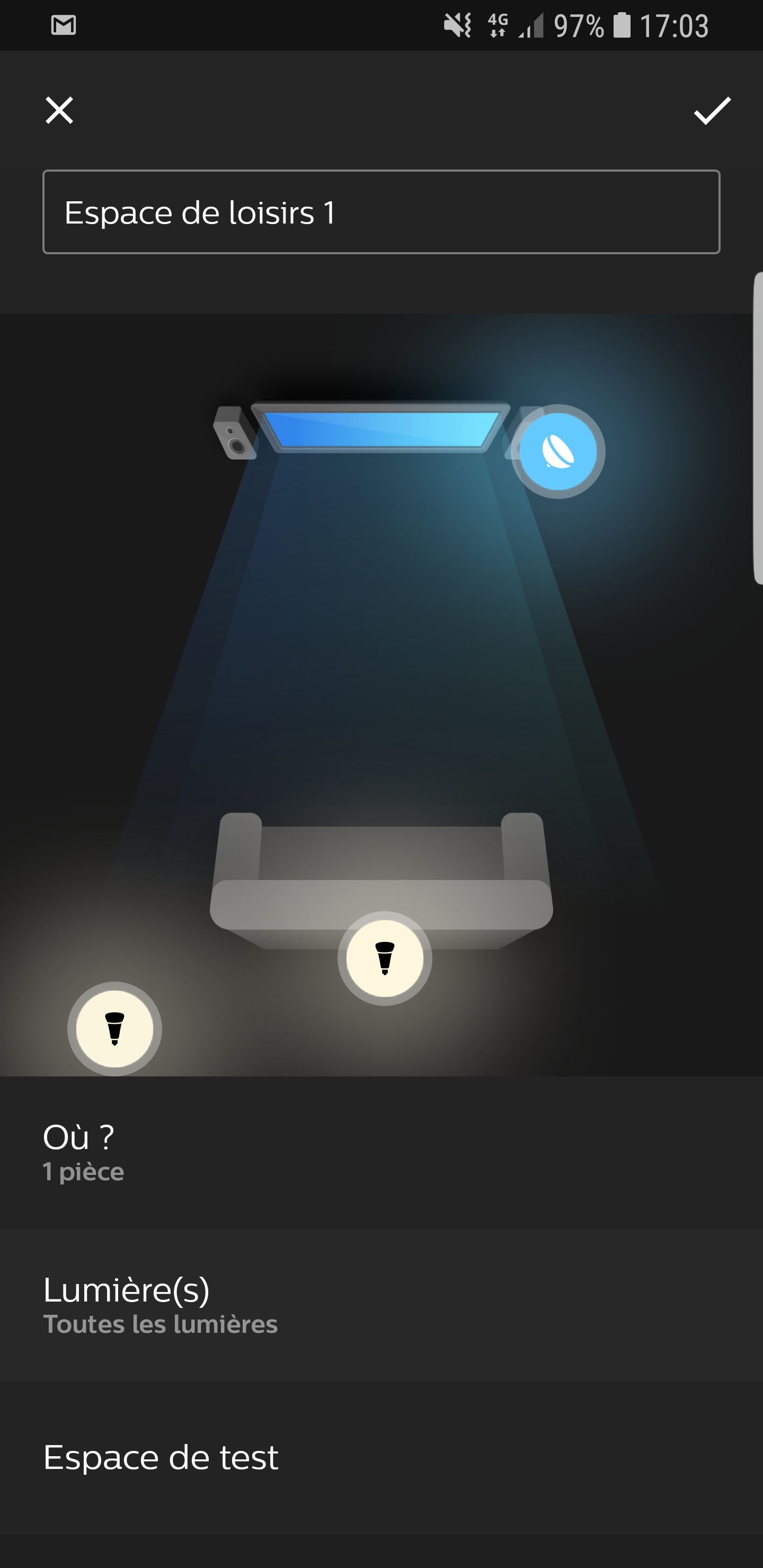 Configuration de votre espace de loisirs