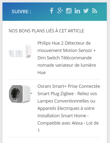 Barre latérale de Devotics
