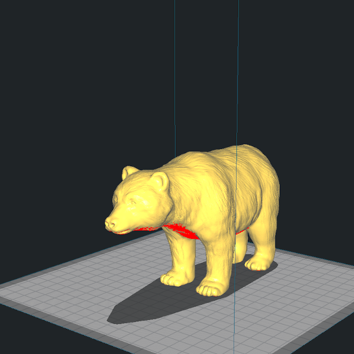 Un gros ours numérique 3D