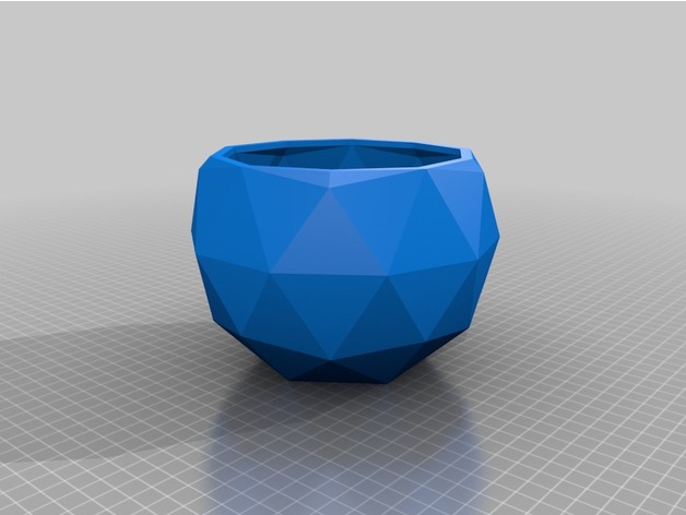 Pot de fleurs en représentation 3D.
