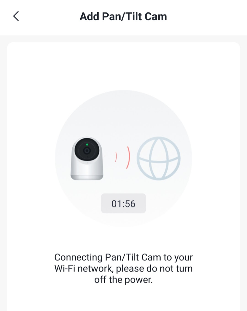 La caméra de sécurité d'intérieur SwitchBot Pan/Tilt est dotée d